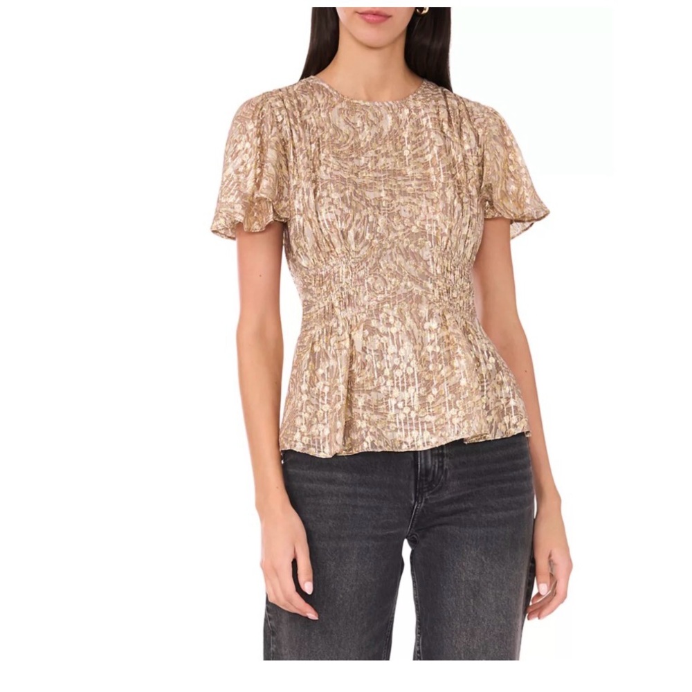 Parker womens The Rose Top, Metallic.